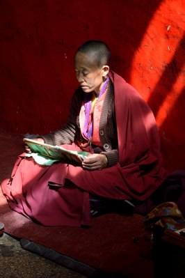 Nun in Ron Pu Monastery